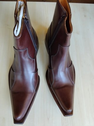 Stivaletti Pelle Marrone N.42