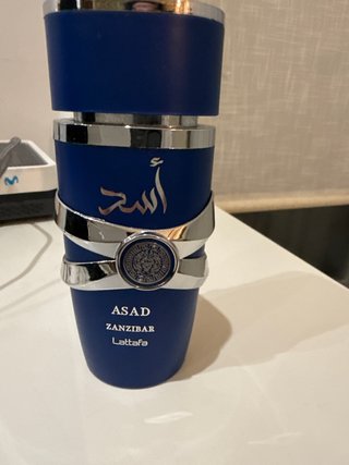 Perfume ASAD ZANZIBAR Lattafa Frasco Vacío