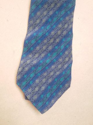 Cravatta Missoni Pura Seta Vintage blu italy