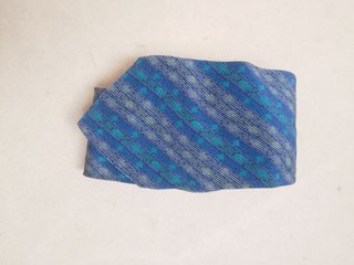Cravatta Missoni Pura Seta Vintage blu italy