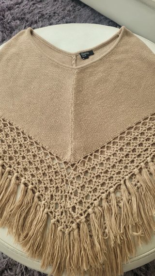 Capa Blanco Punto Beige Talla S