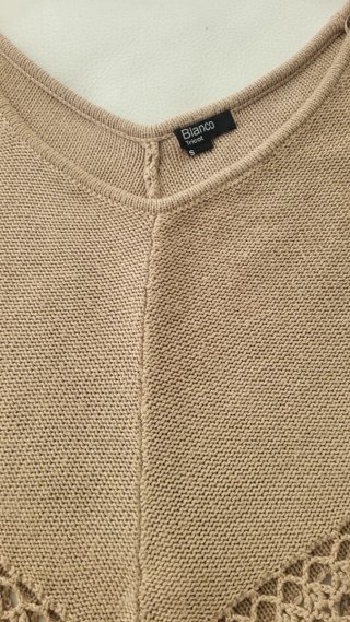 Capa Blanco Punto Beige Talla S