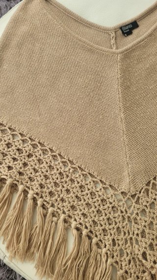 Capa Blanco Punto Beige Talla S