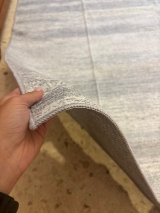 Alfombra Terciopelo Beige/Gris