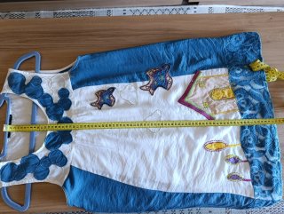 Vestido Vivre S Azul Blanco