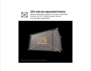 Horno Microondas LG Negro