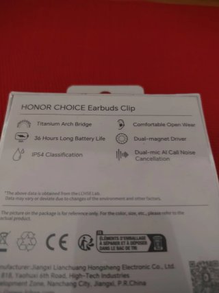 Auriculares Honor Choice Earbuds Clip IP54