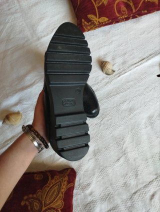 Scarpe Joyce nere stringate suola chunky tg 40