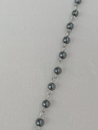 Rosario con grani Ematite Pietre Vere