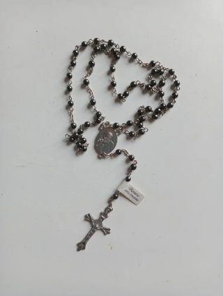 Rosario con grani Ematite Pietre Vere