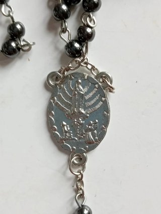 Rosario con grani Ematite Pietre Vere