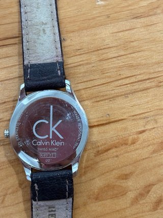 Reloj Calvin Klein CK Cuero Negro y Plata