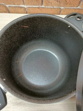 Pensofal Biostone Olla coladora, Aluminio, Negro