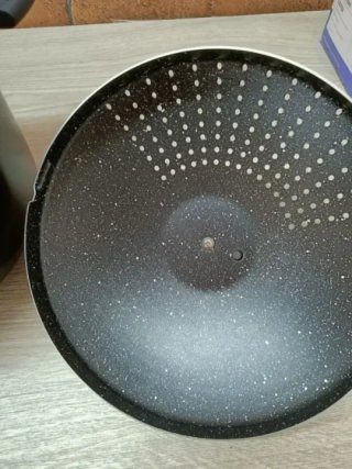 Pensofal Biostone Olla coladora, Aluminio, Negro