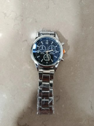 Reloj Cronógrafo Azul y Plateado