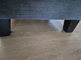 Reposapiés Puff Gris Oscuro