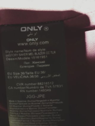 Abrigo fino Only entretiempo M