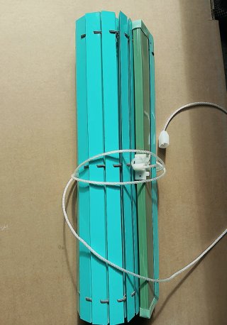 Persiana alicantina avvolgibile in PVC verde nuovo