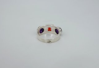 Anillo Tous Plata 925 con Piedras de Colores