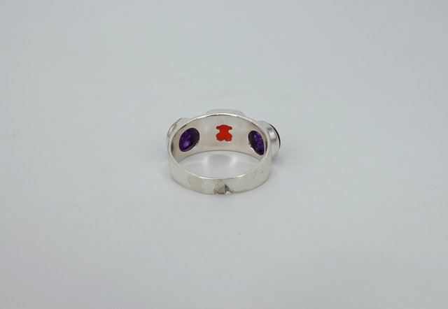 Anillo Tous Plata 925 con Piedras de Colores