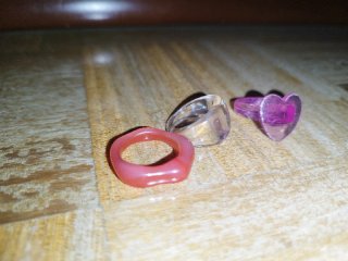 Pack 3 Anillos Corazón y Geométrico