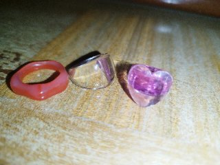 Pack 3 Anillos Corazón y Geométrico