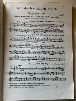 3 Libros de Música: Solfeo, Dictados, Armonía