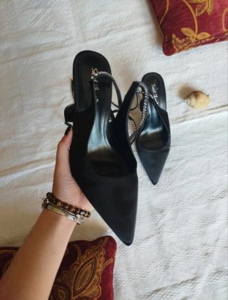 Scarpe con strass tacco 10 cm tg 38