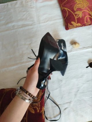 Scarpe con strass tacco 10 cm tg 38