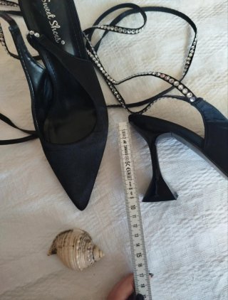 Scarpe con strass tacco 10 cm tg 38