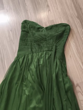 Vestido Veneno en la Piel de fiesta verde botella
