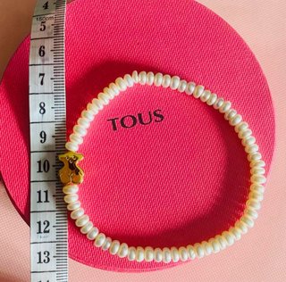 Pulsera Tous Oso Perlas Oro