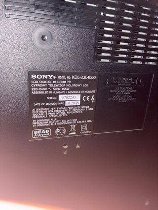 Televisor Sony Bravia LCD Digital 2008