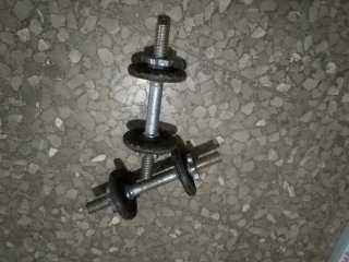 Mancuernas ajustables con discos