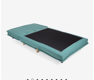 Sofá cama individual beige 104x92x84
