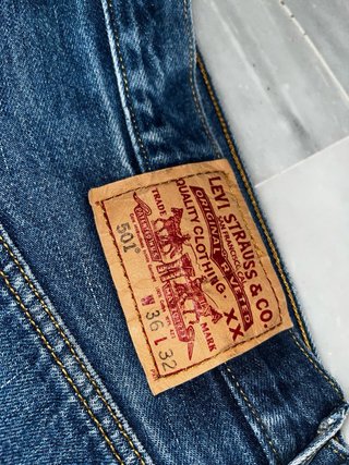 Levi's 501 Jorts Talla 46 (W36) Denim Azul