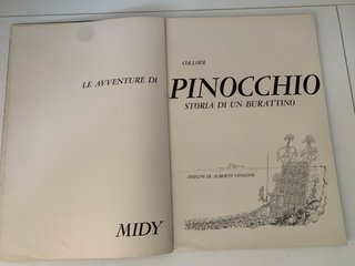 Libro Pinocchio illustrato Longoni vintage
