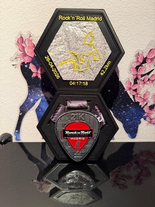 Soporte Medalla 3D Rock 'n' Roll Madrid