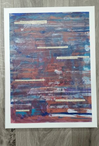 Quadro su tela dipinto a mano 30x40