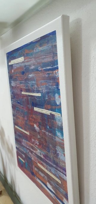 Quadro su tela dipinto a mano 30x40