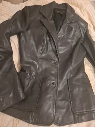 Chaqueta Zara Negra cuero