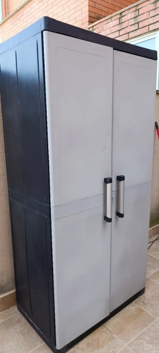 Armario exterior resina gris