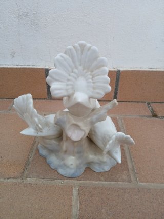 Figura Porcelana Porceval Valencia - Trío  Palomas