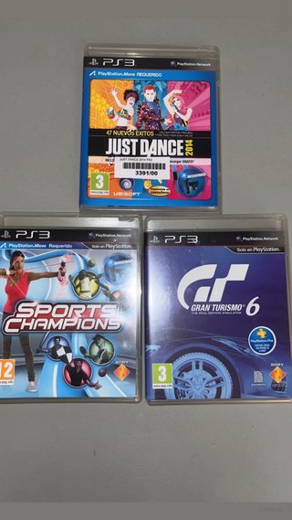 PS3 Juegos: Just Dance, Sports Champions, GT6