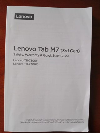 Tablet Lenovo M7 Negra (Pantalla Rota)