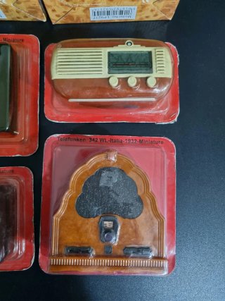 Radio antigua, lote de 9 radios miniatura nuevos