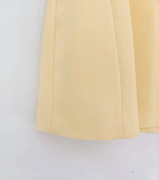 Vestido corto amarillo Zara