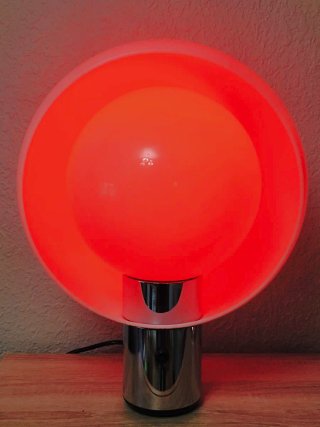 Lámpara mesa André Ricard para metalarte luna 70's