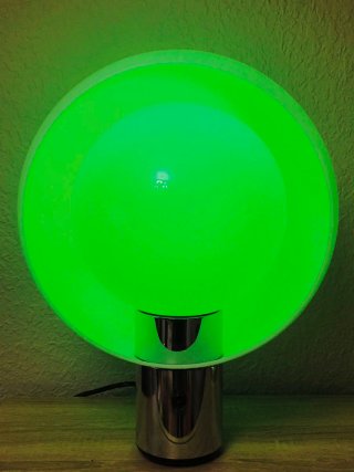 Lámpara mesa André Ricard para metalarte luna 70's