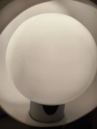 Lámpara mesa André Ricard para metalarte luna 70's